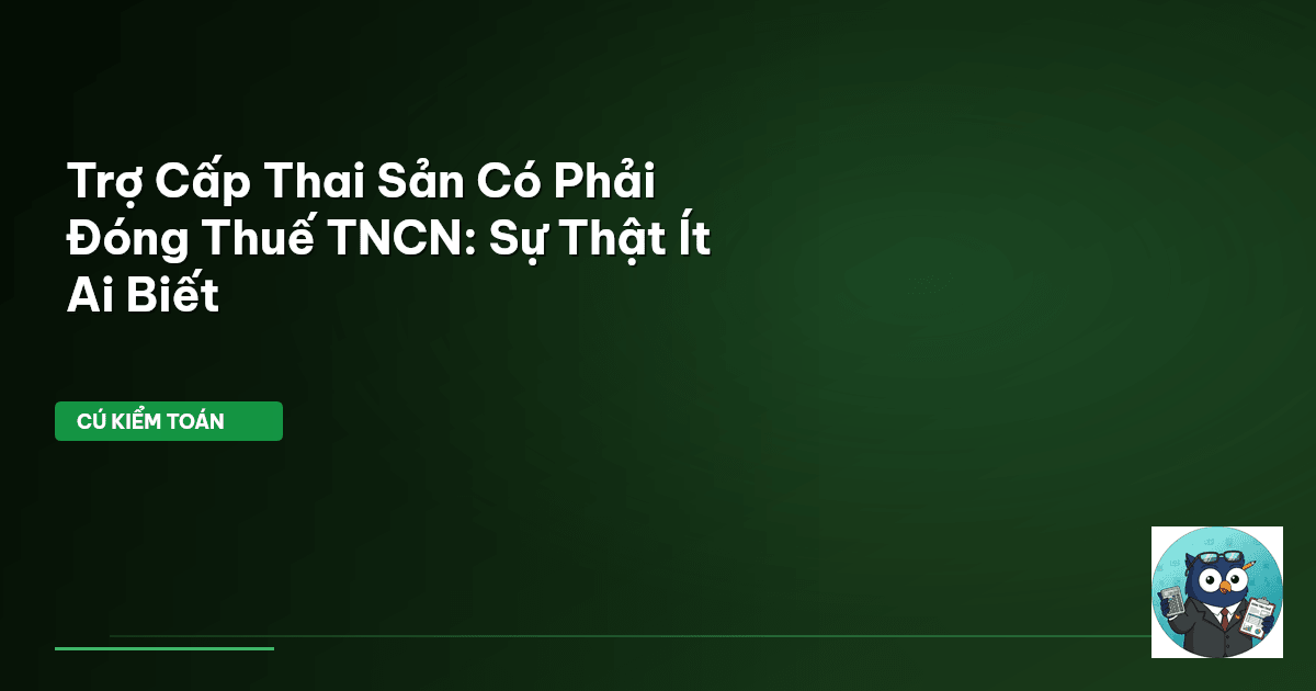 trợ cấp thai sản
