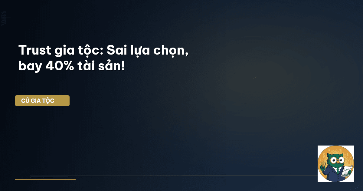 Trust gia tộc: Sai lựa chọn, bay 40% tài sản!