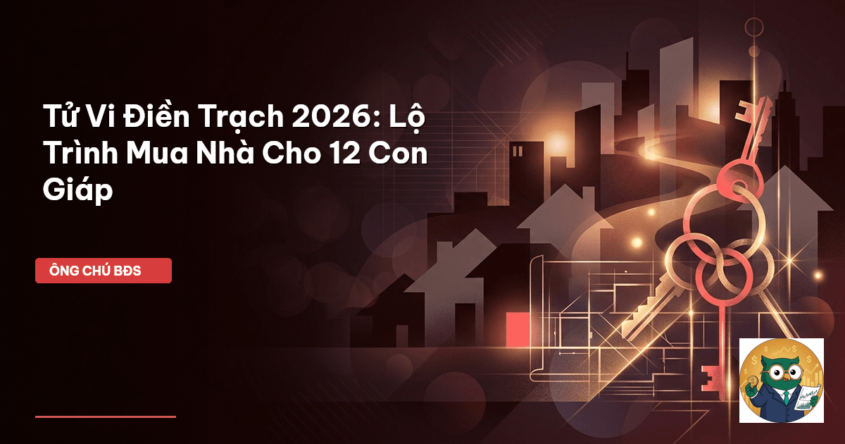 Tử Vi Điền Trạch 2026: Lộ Trình Mua Nhà Cho 12 Con Giáp