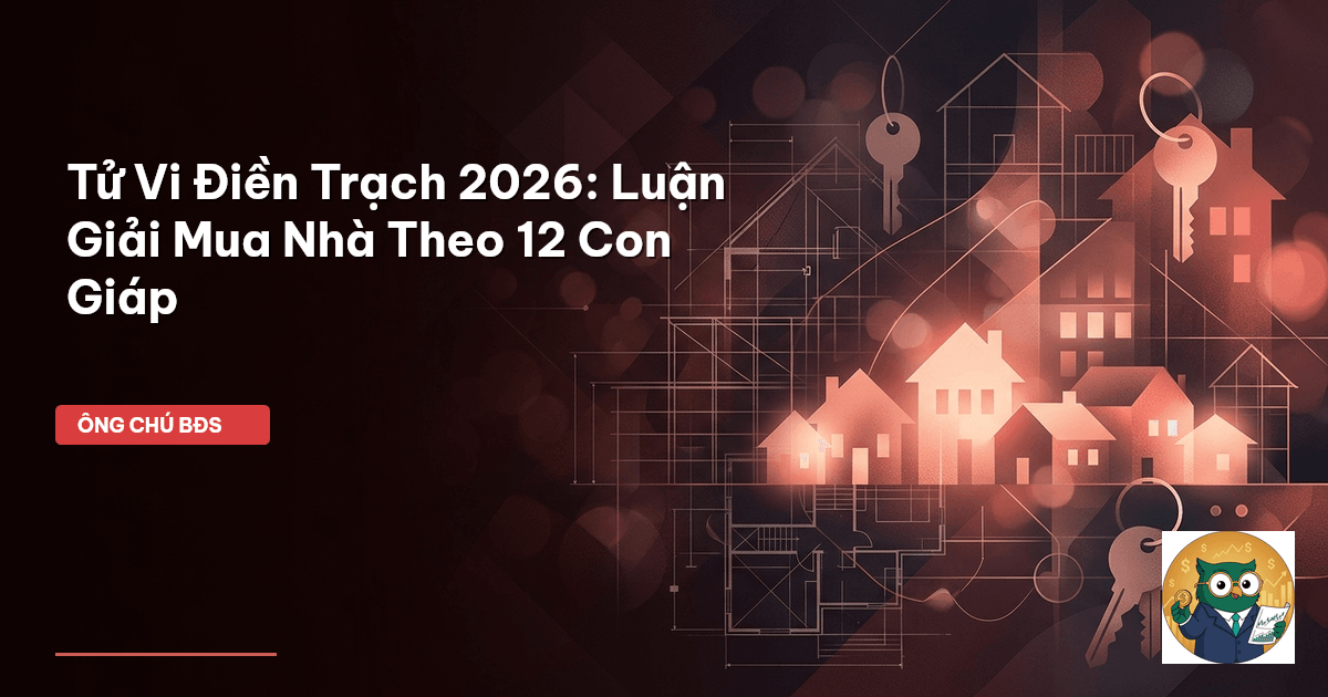 Tử Vi Điền Trạch 2026: Luận Giải Mua Nhà Theo 12 Con Giáp