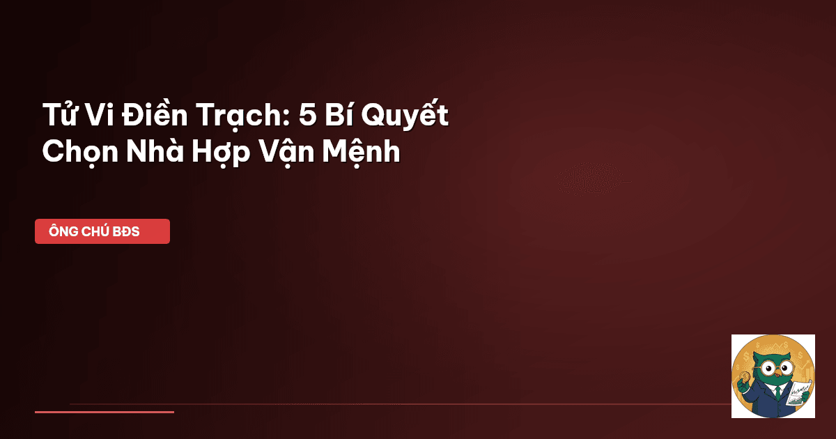 tử vi điền trạch