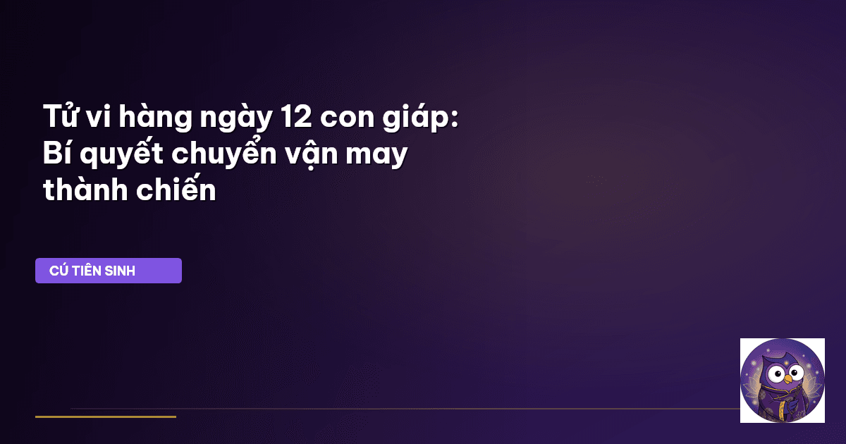 tử vi hàng ngày