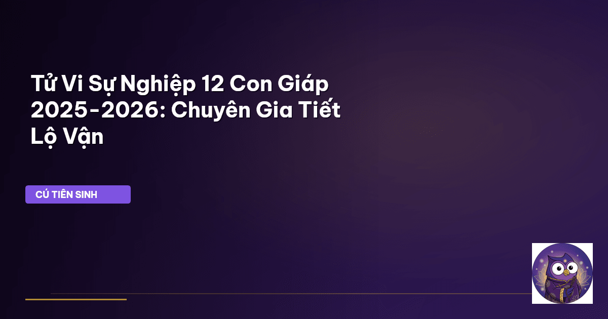 tử vi sự nghiệp 2025