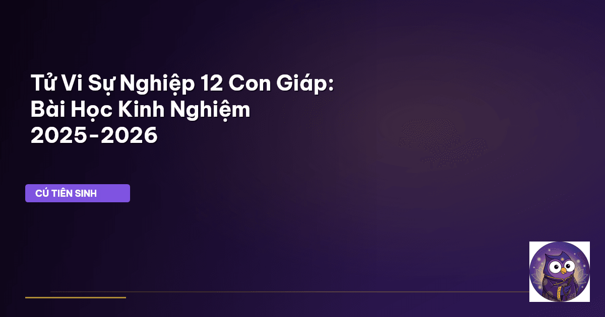 tử vi sự nghiệp