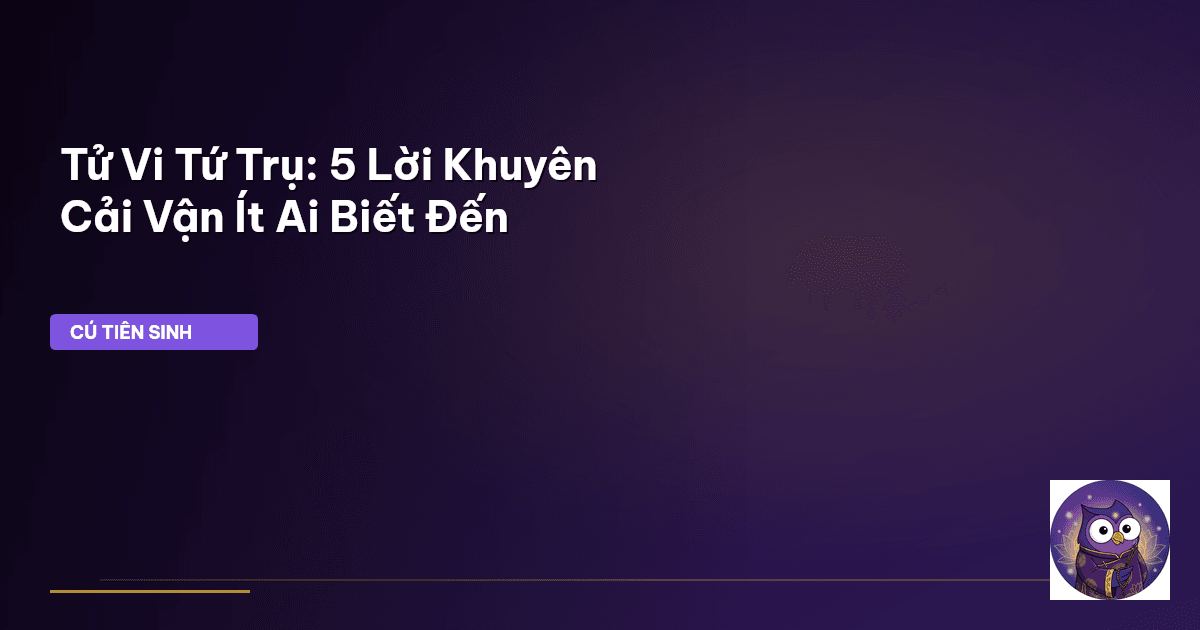 Tử vi Tứ Trụ