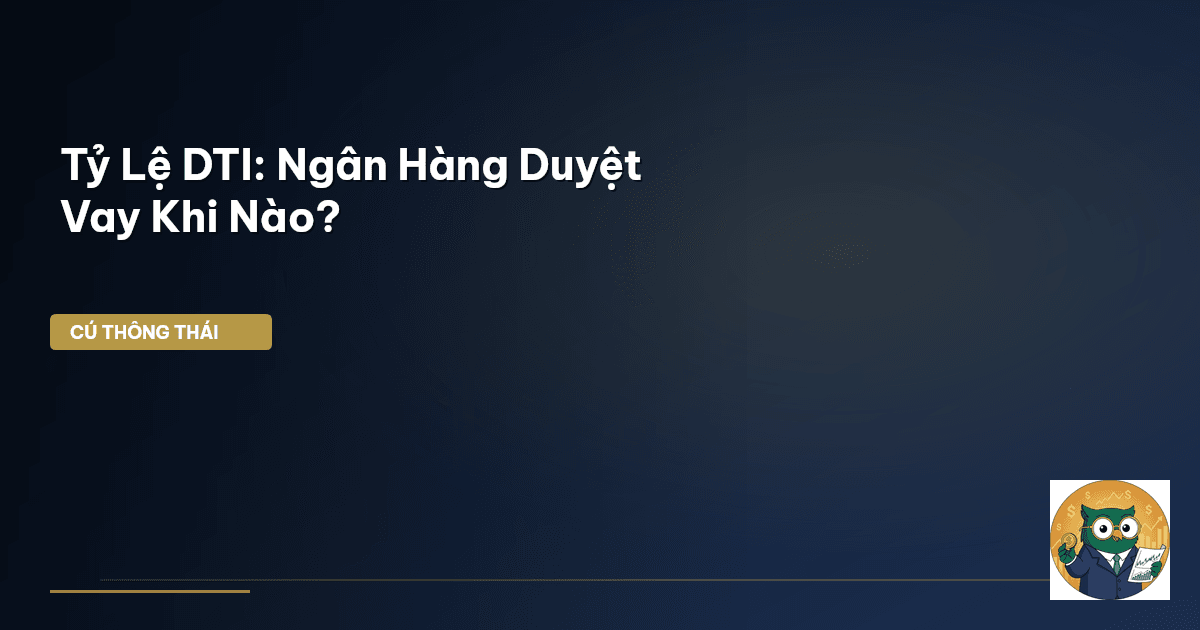 Tỷ Lệ DTI: Ngân Hàng Duyệt Vay Khi Nào?