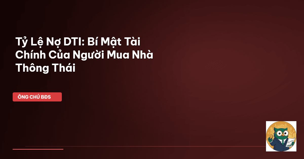tỷ lệ nợ DTI