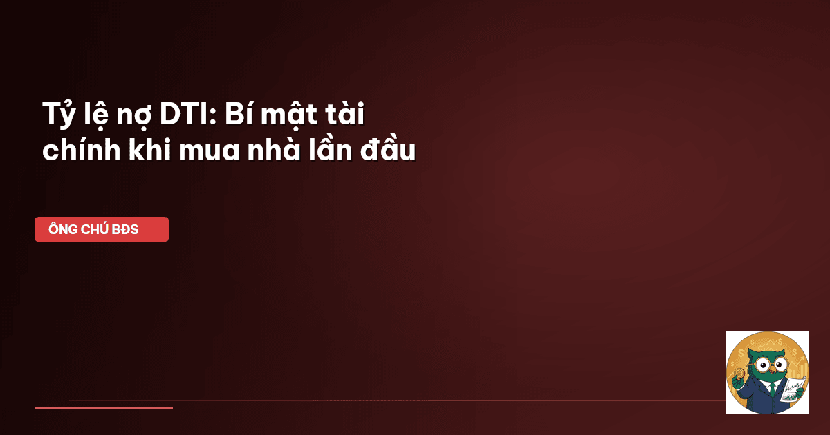 tỷ lệ nợ DTI