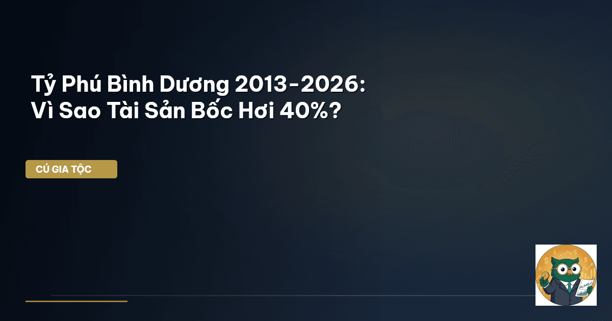 Tỷ Phú Bình Dương 2013-2026: Vì Sao Tài Sản Bốc Hơi 40%?