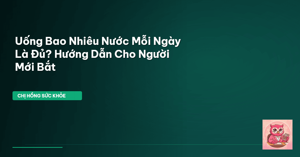 uống nước đủ