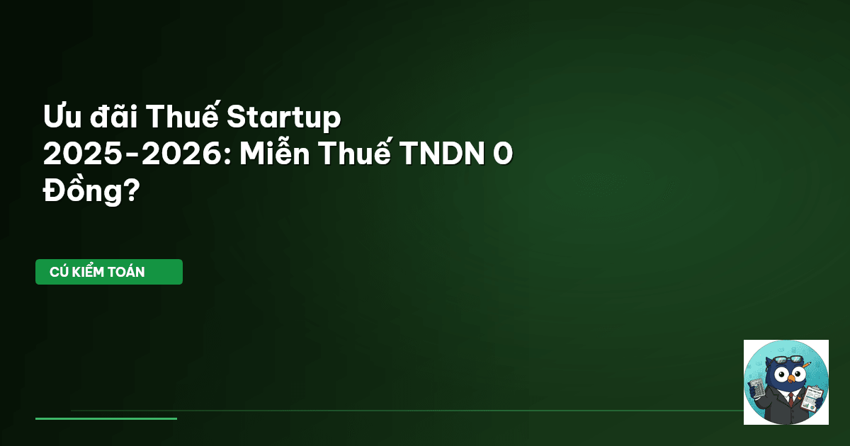 ưu đãi thuế startup