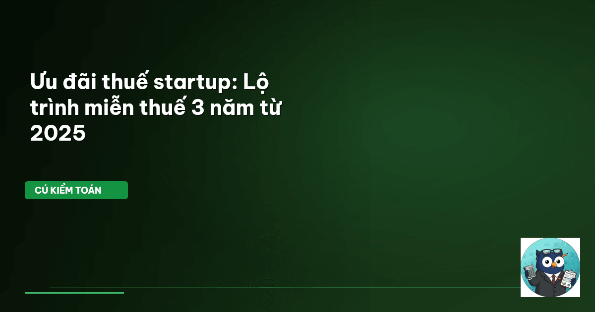 ưu đãi thuế startup