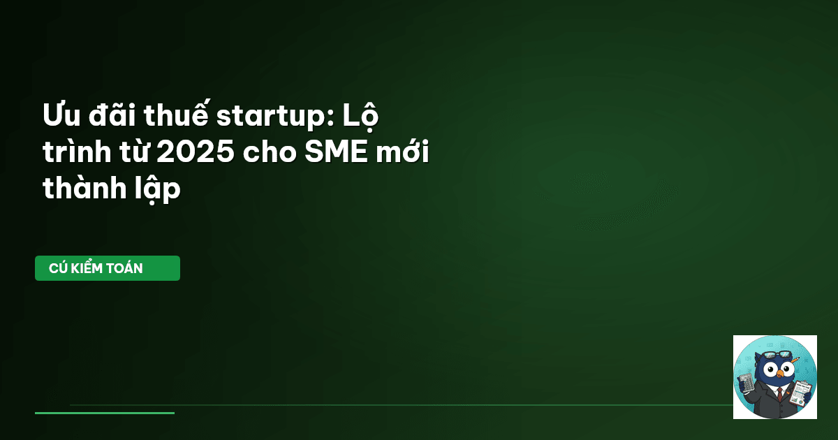 ưu đãi thuế startup