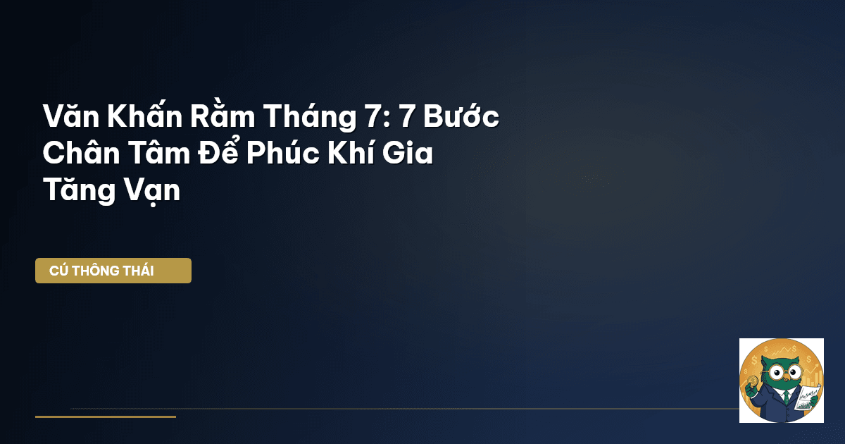 Văn Khấn Rằm Tháng 7: 7 Bước Chân Tâm Để Phúc Khí Gia Tăng Vạn