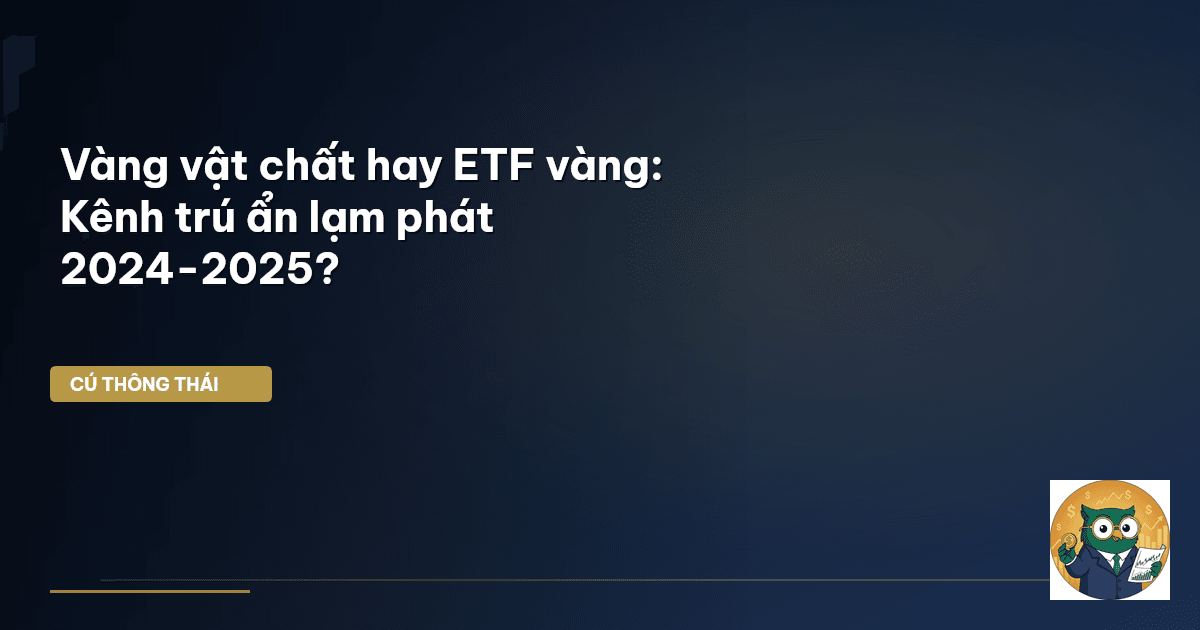 Vàng vật chất hay ETF vàng: Kênh trú ẩn lạm phát 2024-2025?