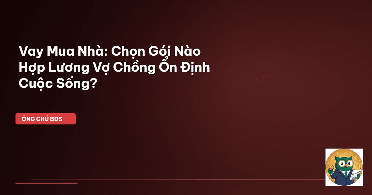 Vay Mua Nhà: Chọn Gói Nào Hợp Lương Vợ Chồng Ổn Định Cuộc Sống?