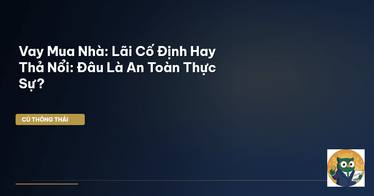 Vay Mua Nhà: Lãi Cố Định Hay Thả Nổi: Đâu Là An Toàn Thực Sự?