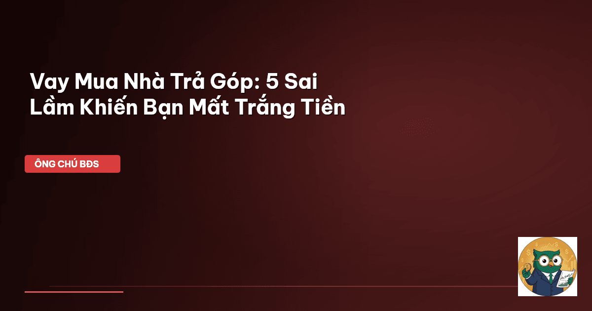 vay mua nhà