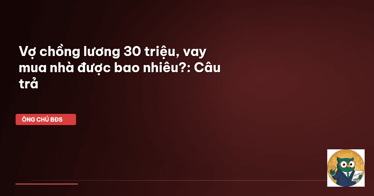 vay mua nhà