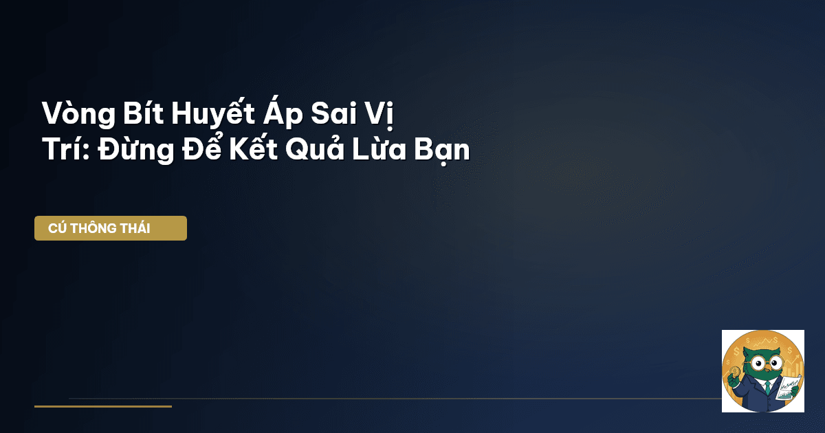 Vòng Bít Huyết Áp Sai Vị Trí: Đừng Để Kết Quả Lừa Bạn