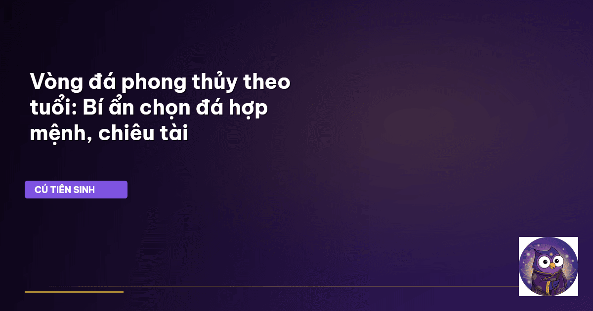 vòng đá phong thủy