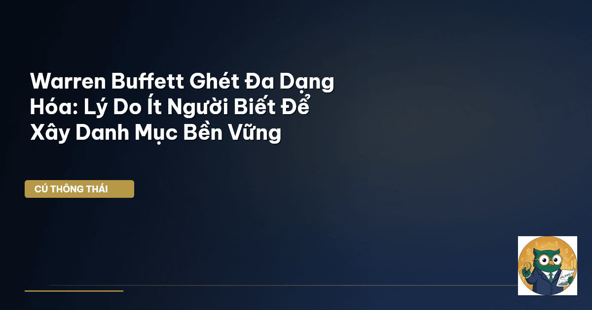 Warren Buffett Ghét Đa Dạng Hóa: Lý Do Ít Người Biết Để Xây Danh Mục Bền Vững