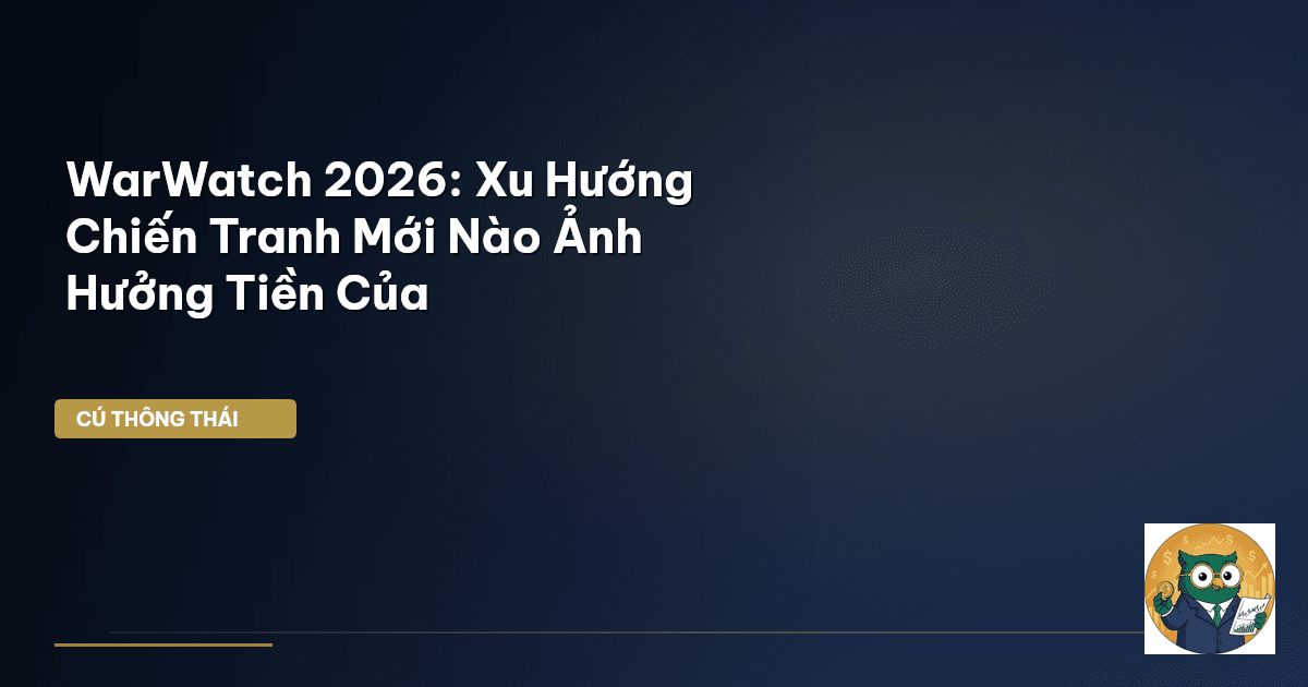 WarWatch 2026: Xu Hướng Chiến Tranh Mới Nào Ảnh Hưởng Tiền Của