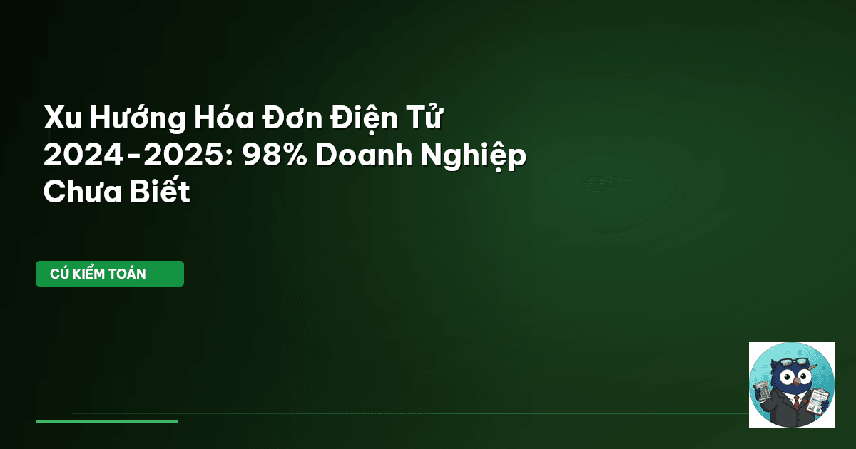hóa đơn điện tử 2024