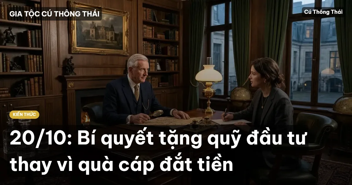 20/10: Bí quyết tặng quỹ đầu tư thay vì quà cáp đắt tiền