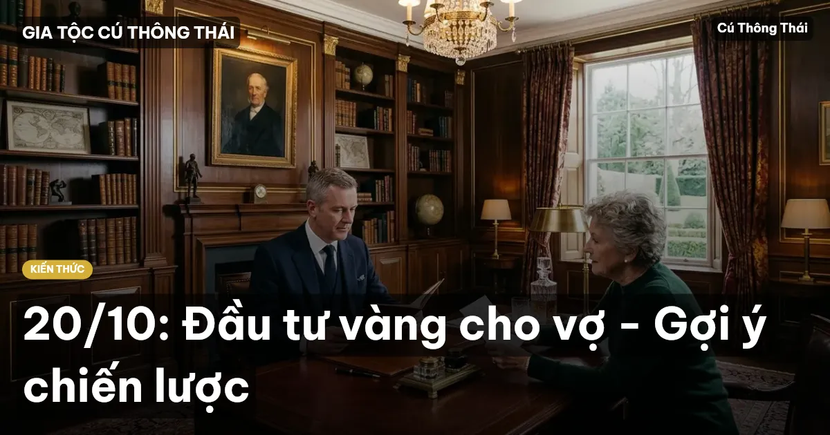 20/10: Đầu tư vàng cho vợ - Gợi ý chiến lược