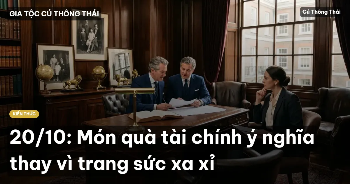 20/10: Món quà tài chính ý nghĩa thay vì trang sức xa xỉ