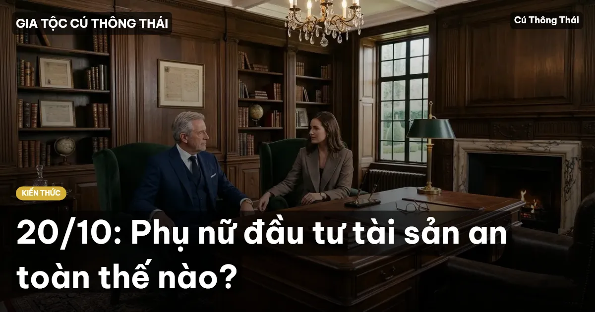 20/10: Phụ nữ đầu tư tài sản an toàn thế nào?