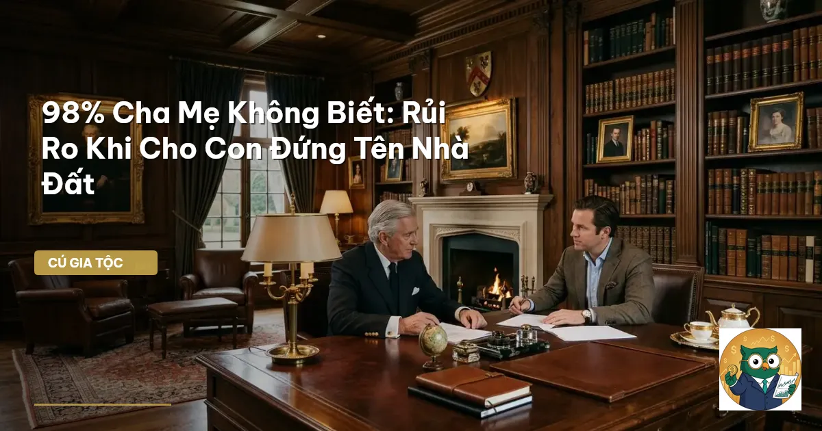 cho con đứng tên nhà đất