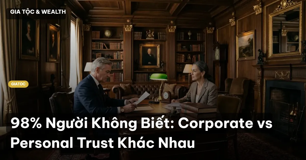 98% Người Không Biết: Corporate vs Personal Trust Khác Nhau