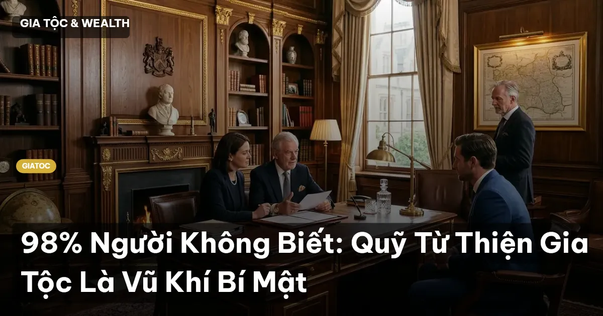 98% Người Không Biết: Quỹ Từ Thiện Gia Tộc Là Vũ Khí Bí Mật
