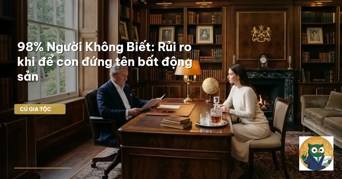 bất động sản đứng tên con