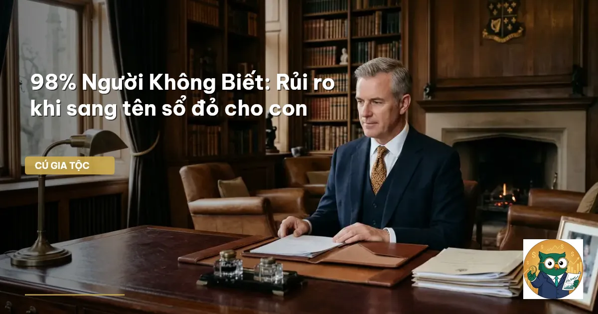 sang tên sổ đỏ cho con