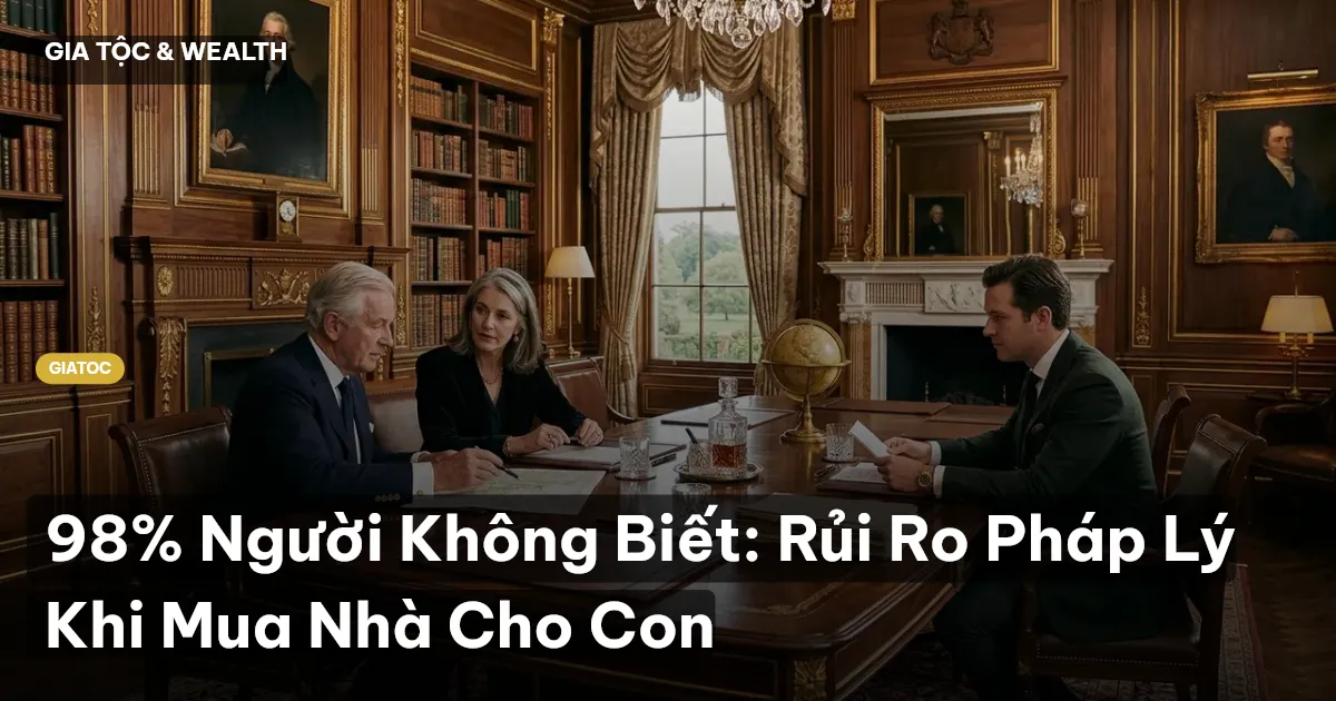 mua nhà cho con