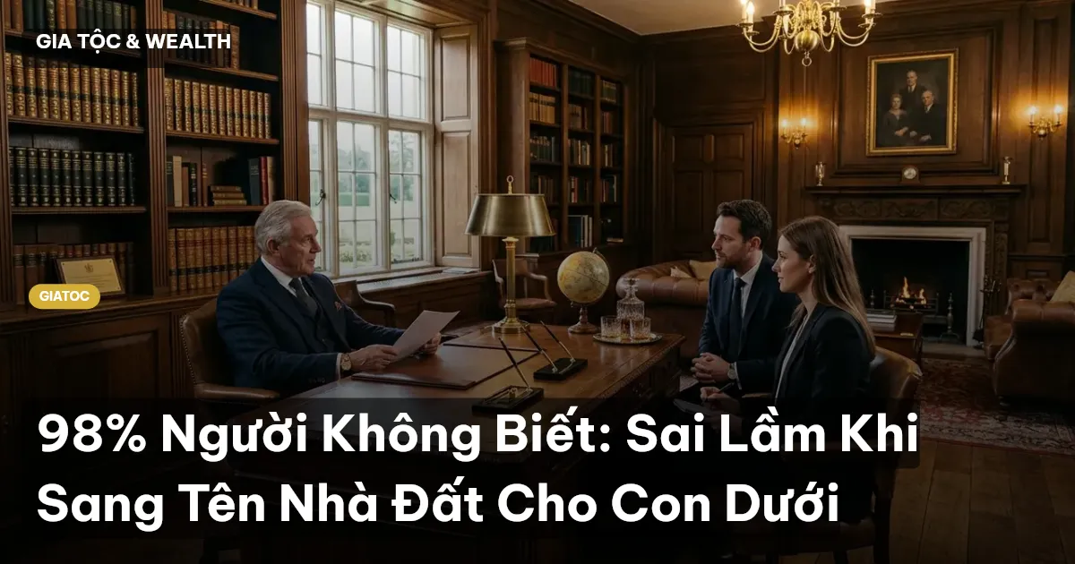 sang tên nhà đất cho con