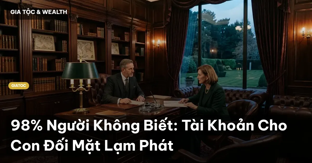 tài khoản tiết kiệm cho con