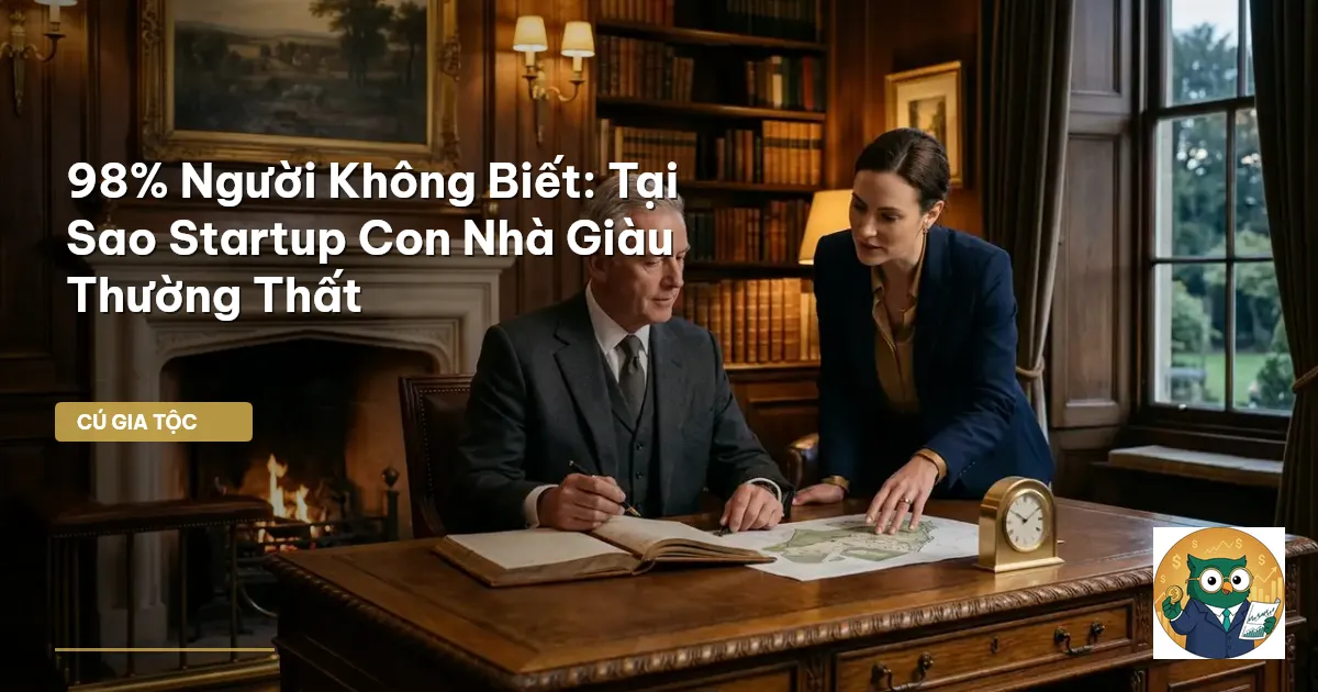 startup con nhà giàu