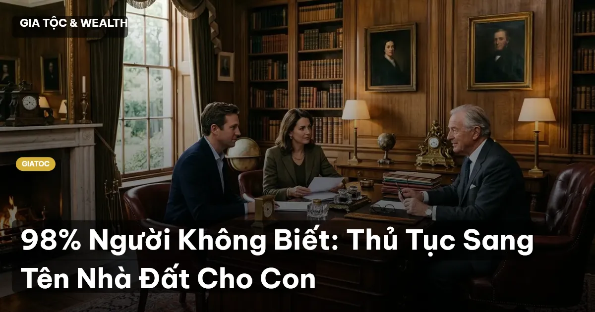 sang tên nhà đất cho con