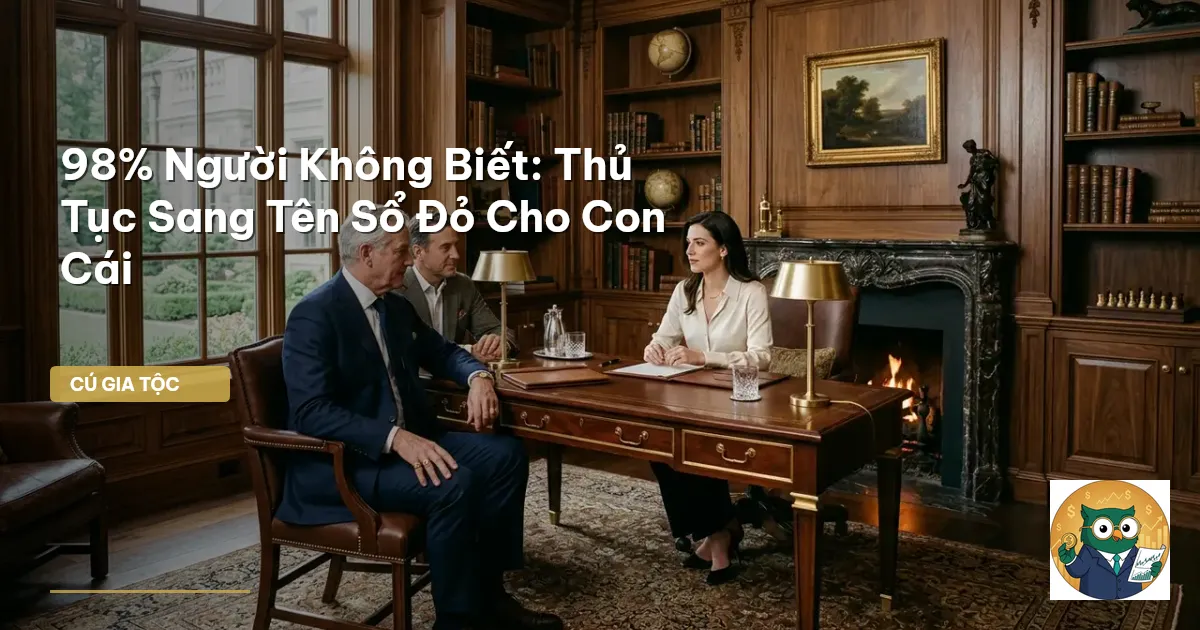 sang tên sổ đỏ cho con
