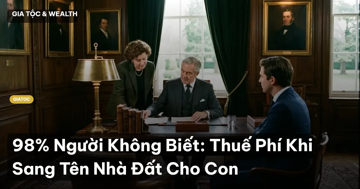 sang tên nhà đất cho con