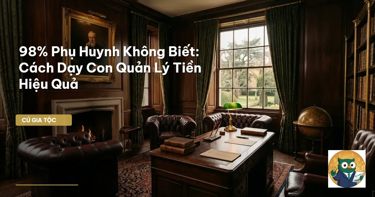 dạy con quản lý tiền