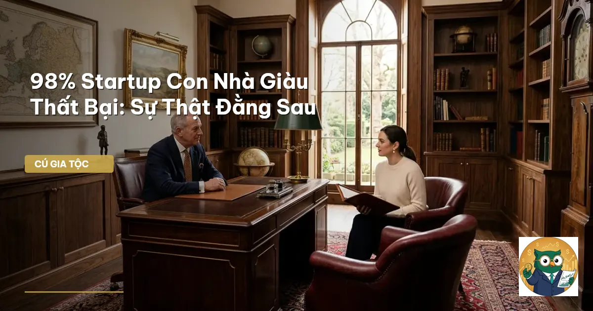 startup con nhà giàu