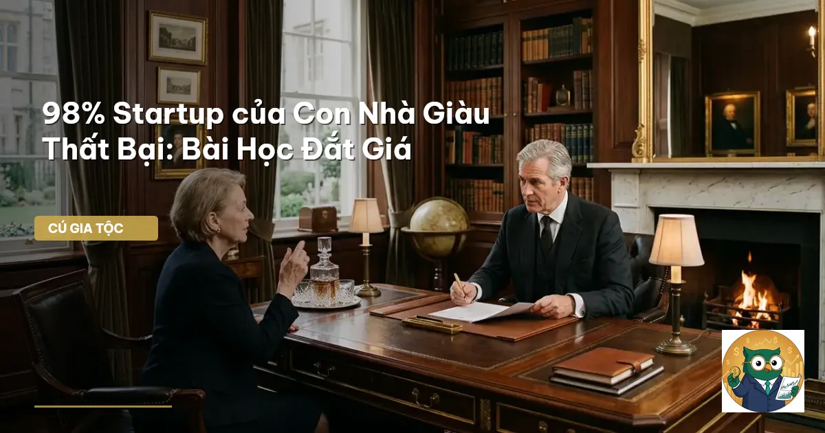 startup con nhà giàu