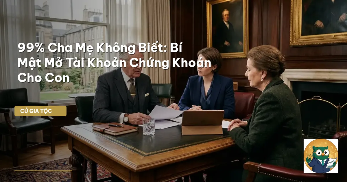 mở tài khoản chứng khoán cho con
