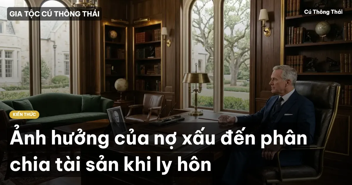 Ảnh hưởng của nợ xấu đến phân chia tài sản khi ly hôn