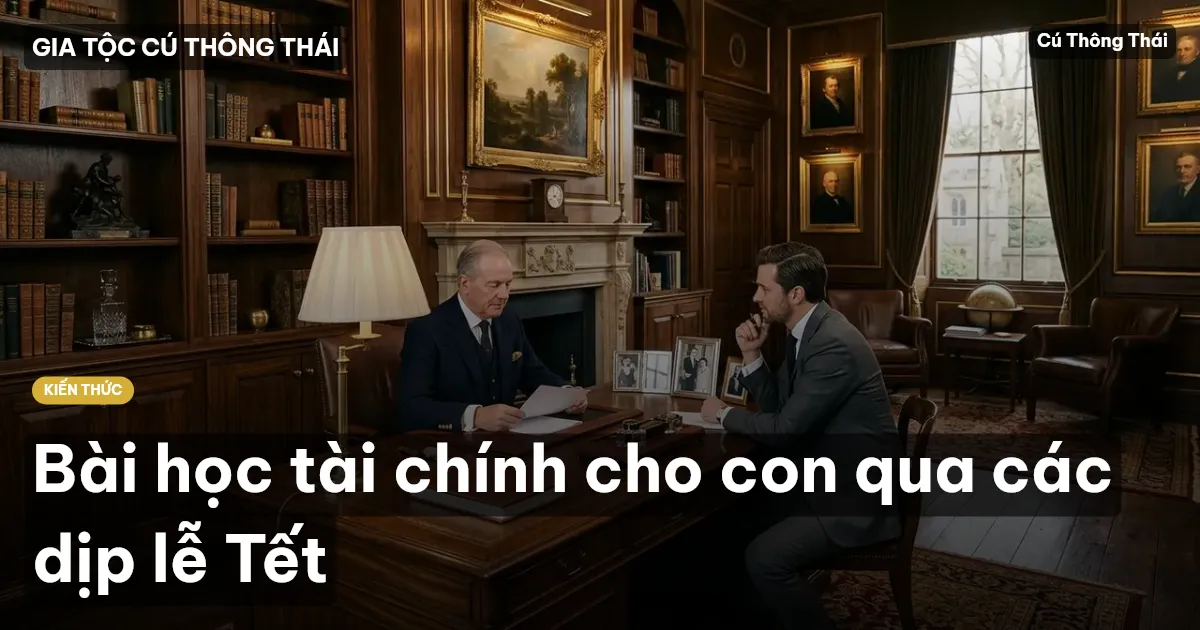Bài học tài chính cho con qua các dịp lễ Tết